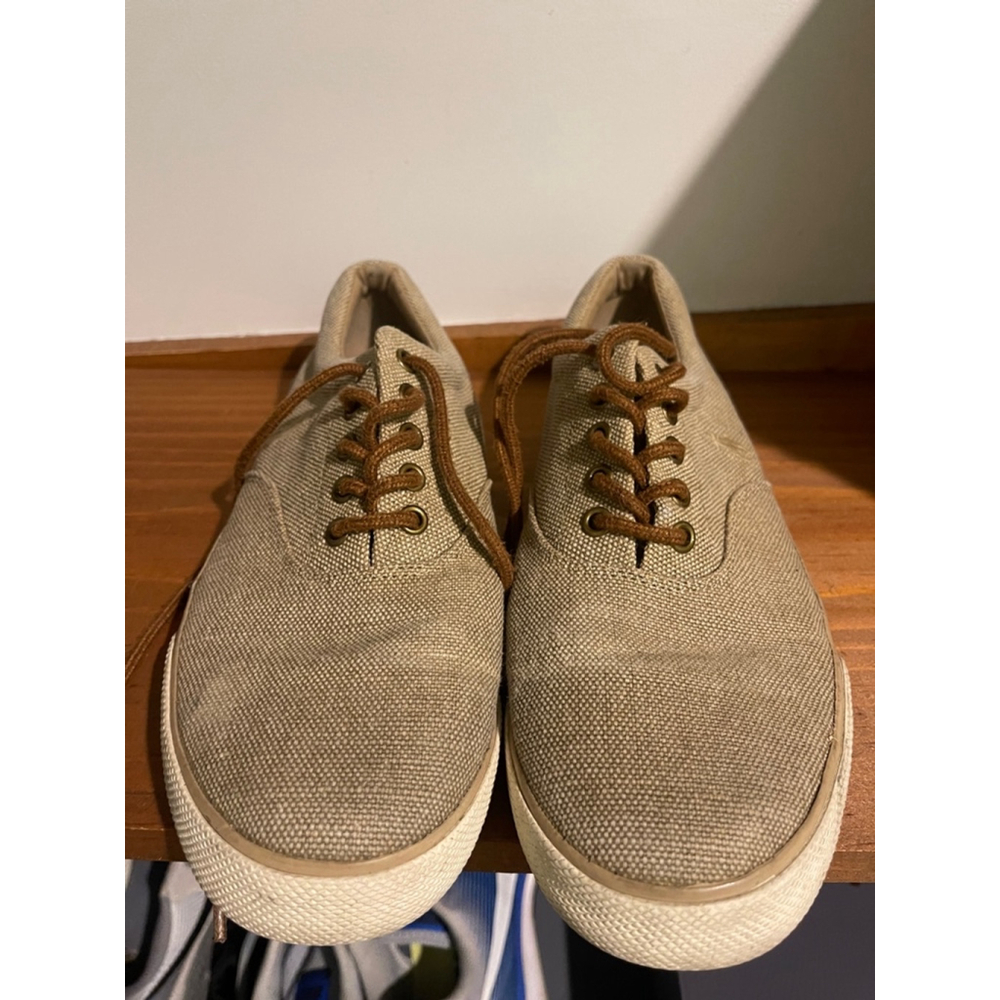 Men's Polo Ralph Lauren Sneakers, Size 10, Beige